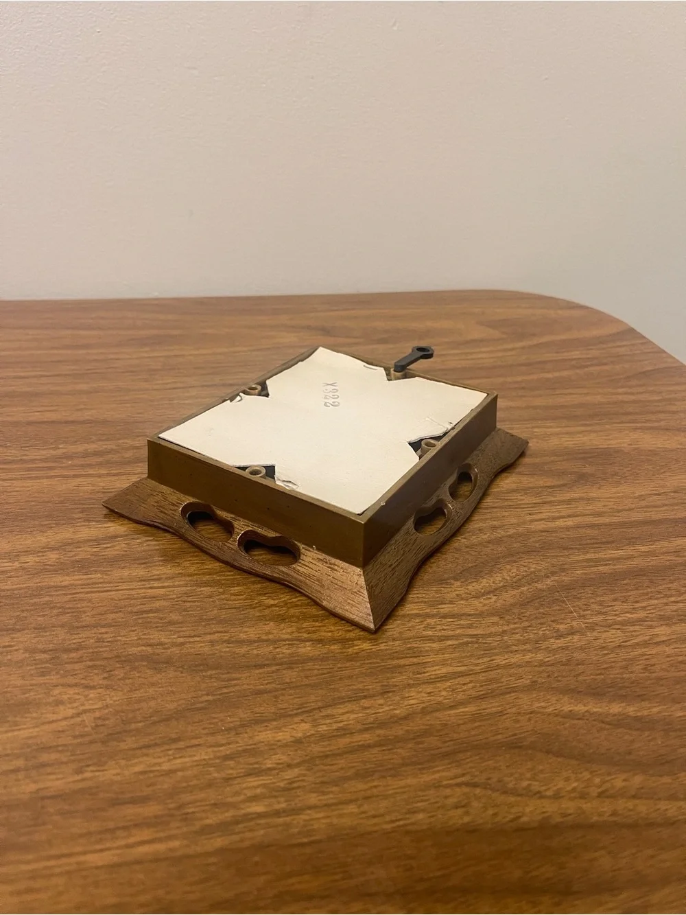 Plastic Faux Wood Picture Frame with Plastic Hanger